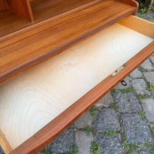 Sekretär Teak mit Spiegel & Schloss aus Dänemark