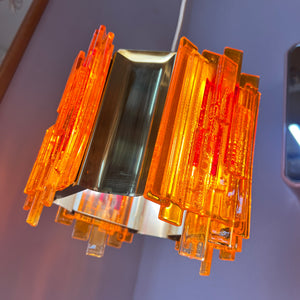 Hängelampe orange von Claus Bolby