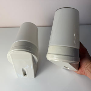 Set: 2x Wandlampe Modell 6070 weiß Sigvard Bernadotte für Ifö