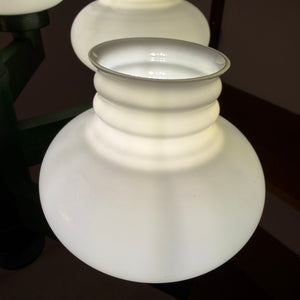 Kronleuchter grün Opalglas