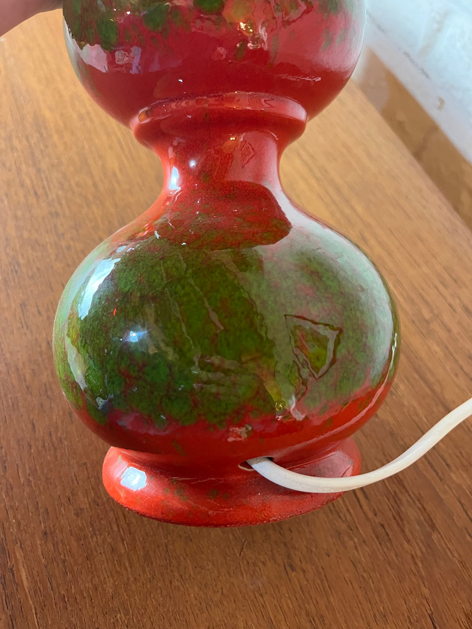 Tischlampe rot grün Bubble Keramik von Kaiser Leuchten