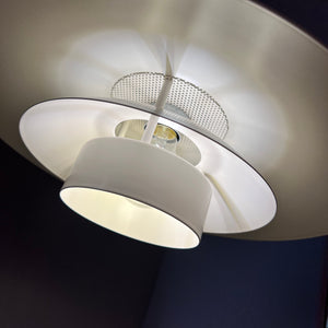 Lamellenlampe Dänemark cremeweiss