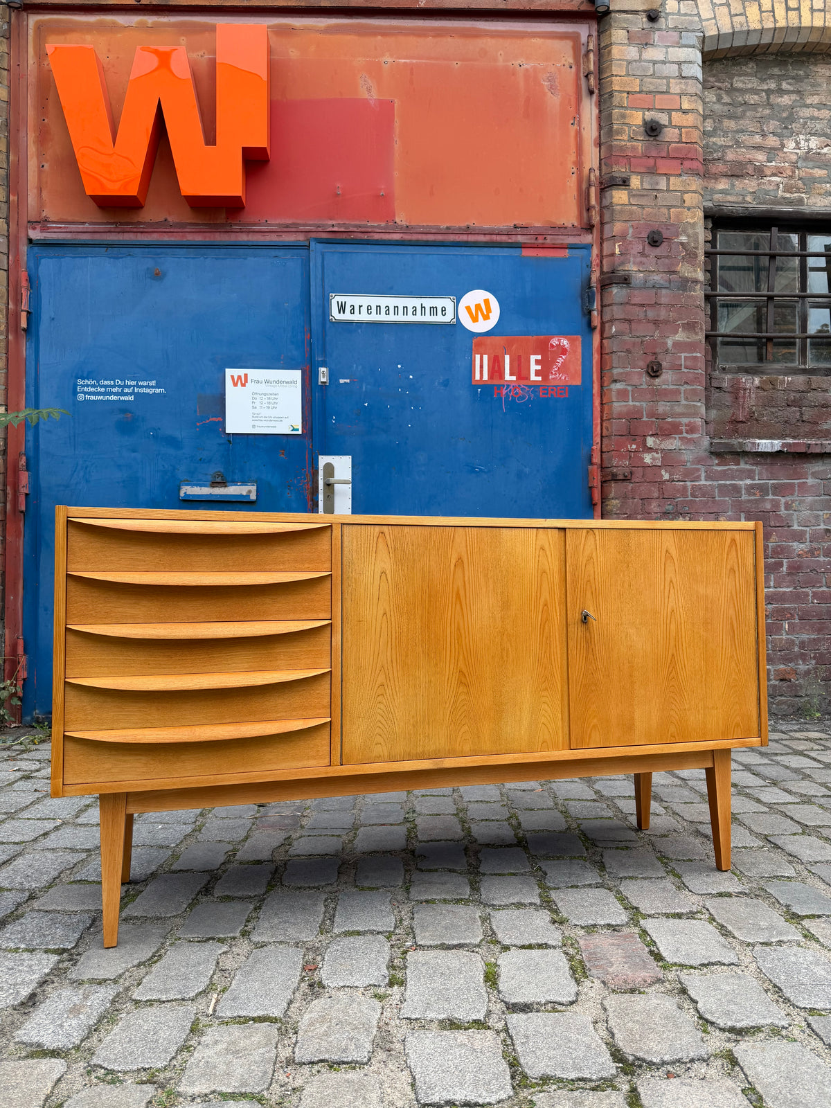 Sideboard Typ 602/K Esche von Franz Ehrlich für Hellerau