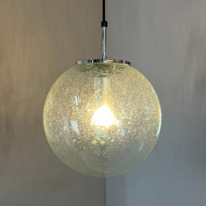 Kugellampe Einschlussglas Chrom von Glashütte Limburg