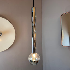 Hängelampe Big Globe Chrom 59 cm von Motoko Ishii für STAFF
