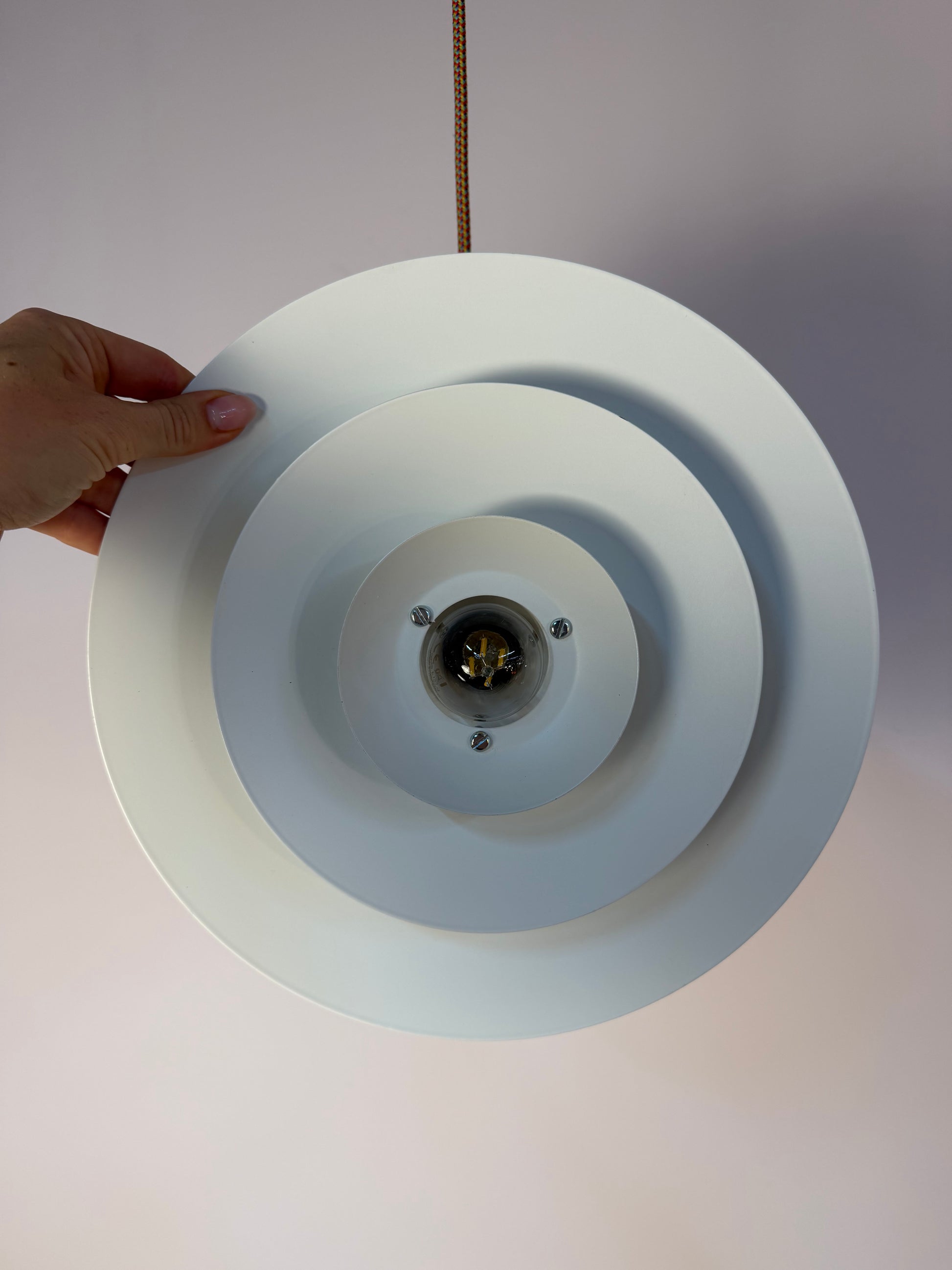 Lamellenlampe weiß aus Dänemark