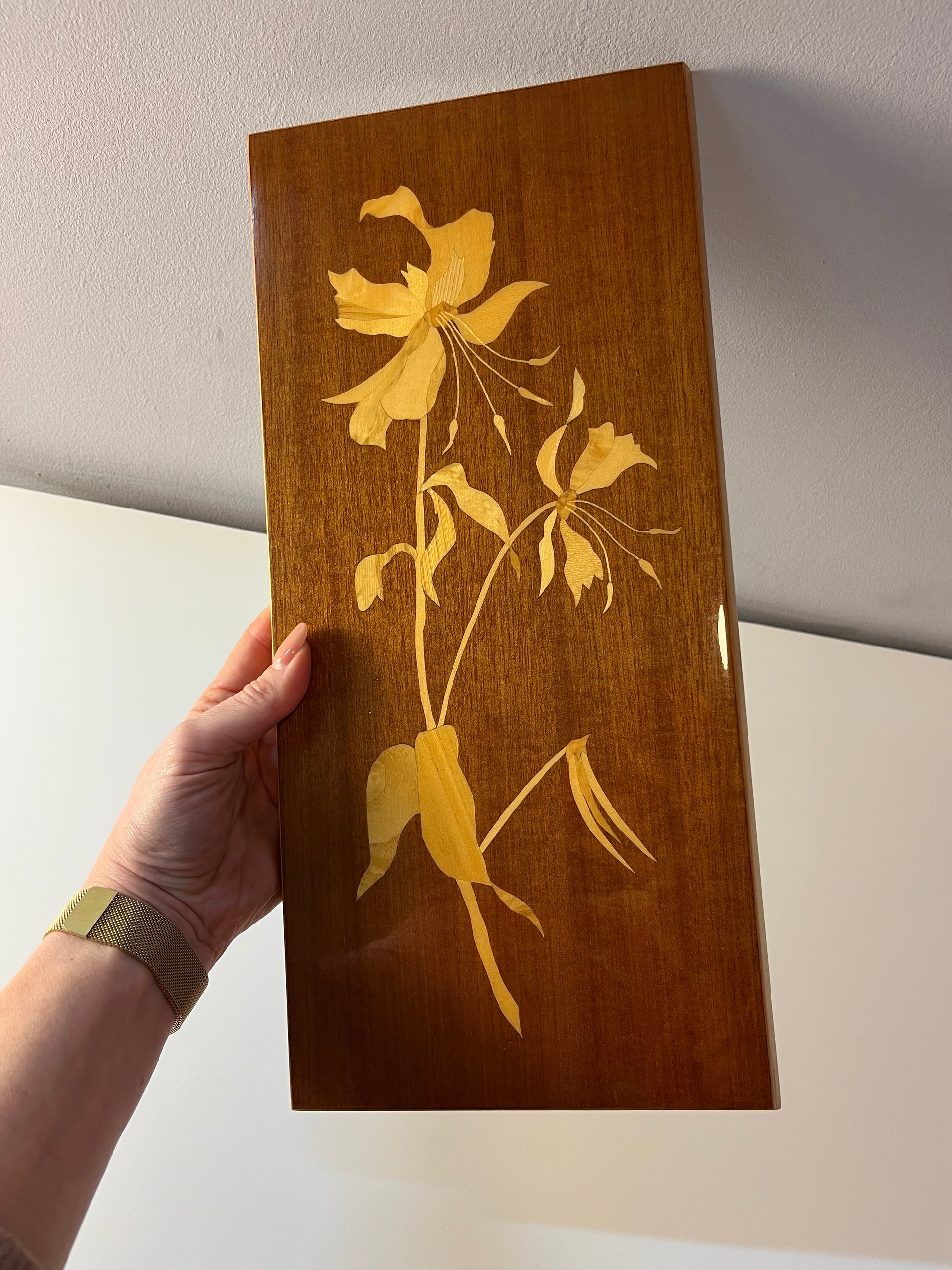 Intarsienbild Blumen