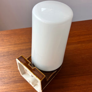 Wandlampe Modell 6080 braun von Sigvard Bernadotte für Ifö
