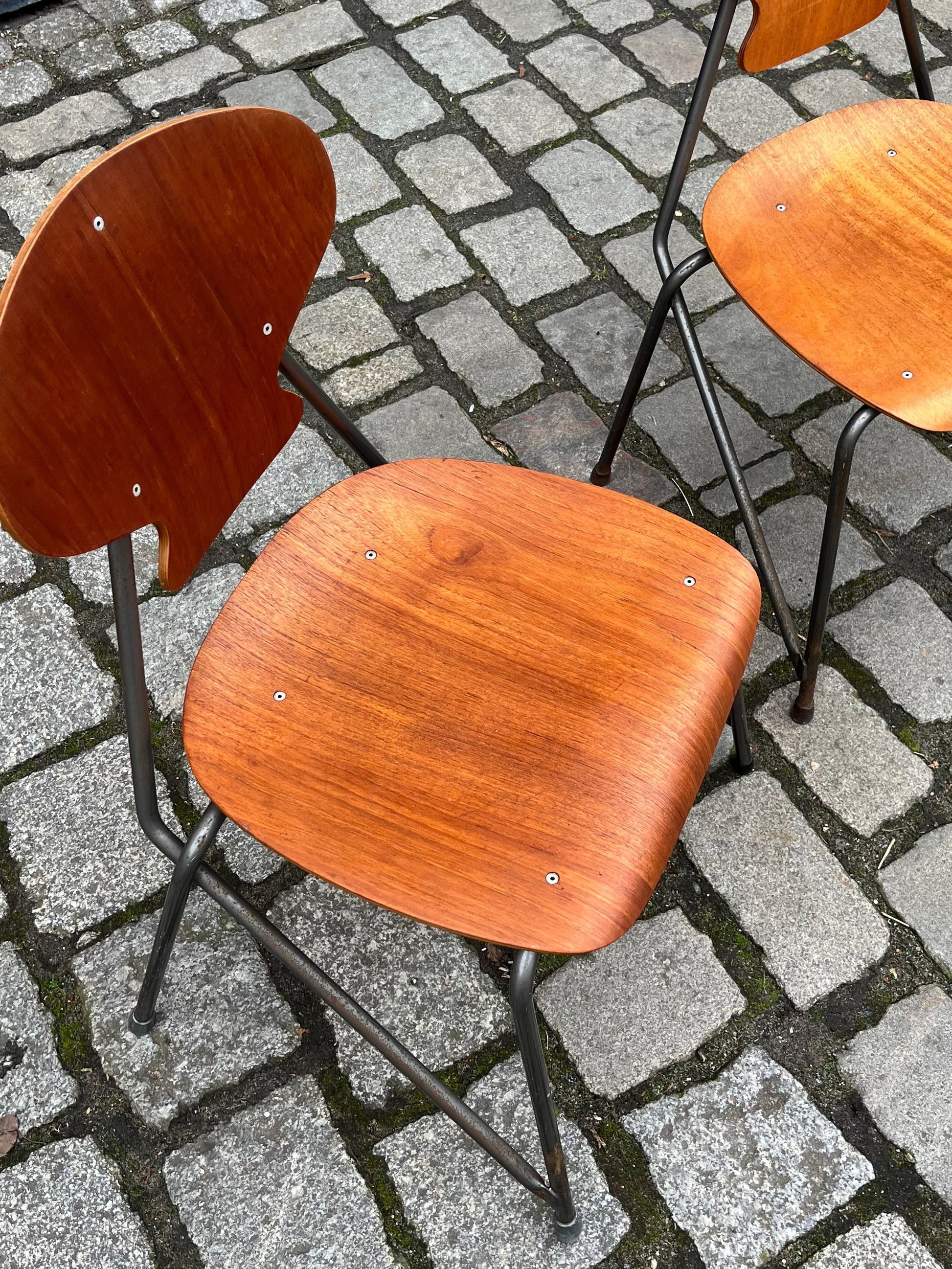 Set: 2x Stuhl Bugholz von Steen Eiler Rasmussen & Kai Lyngfeldt Larsen für Danbork