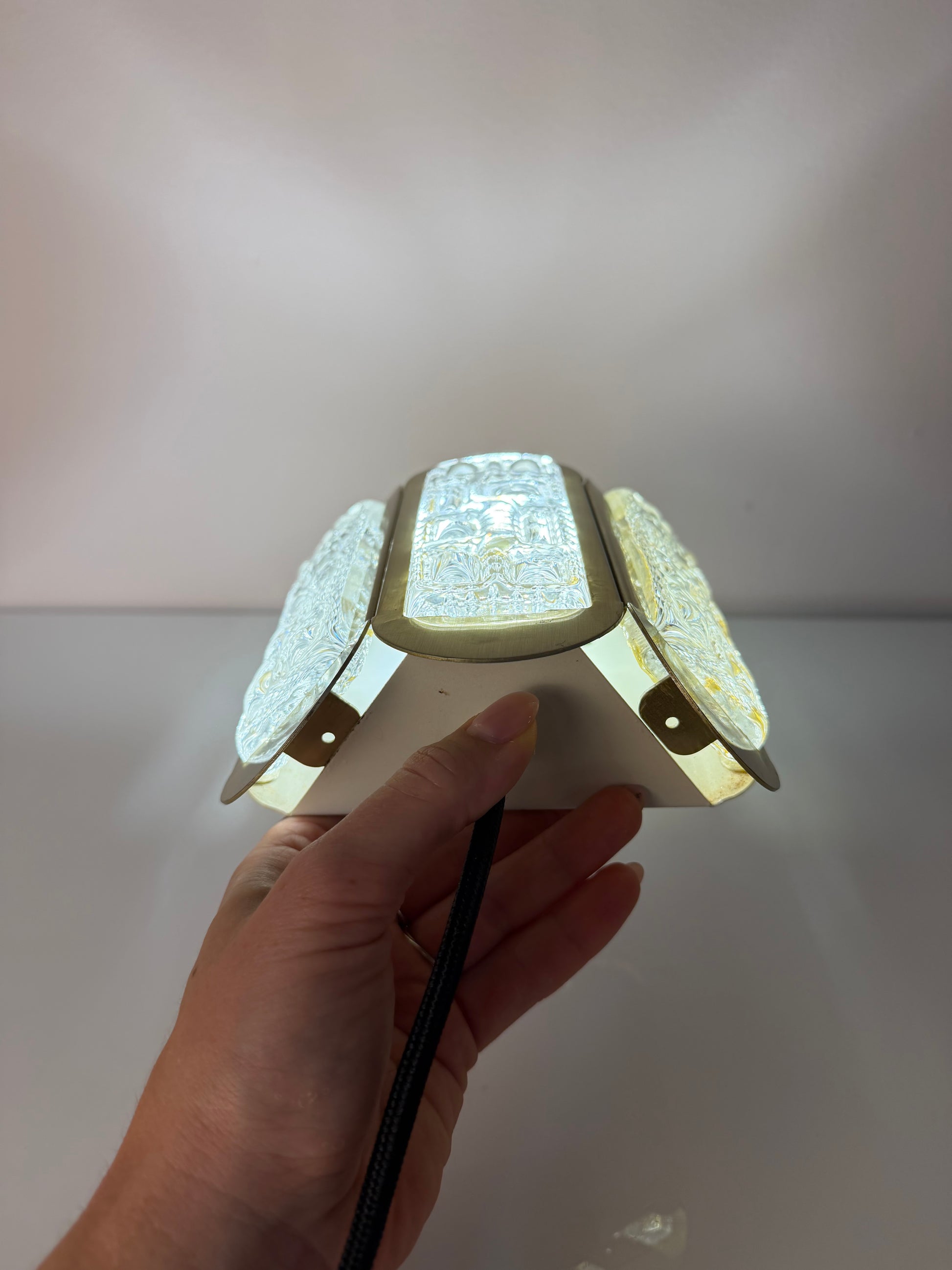 Wandlampe gold Glas von Vitrika