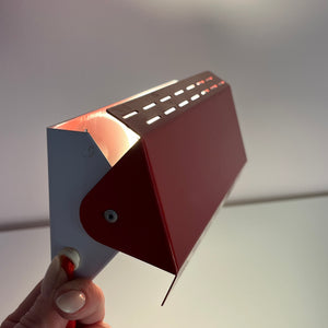 Wandlampe Twist Type 124 rot von Knud Christensen Electronic