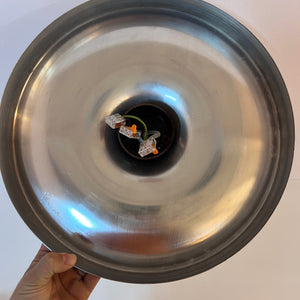 Wandlampe Diskus Aluminium gebürstet