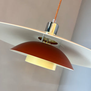 Lamellenlampe neu lackiert peach
