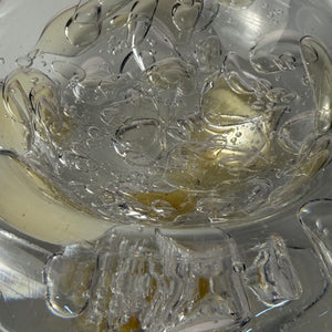 Schale Glas mit Einschlüssen aus Dänemark