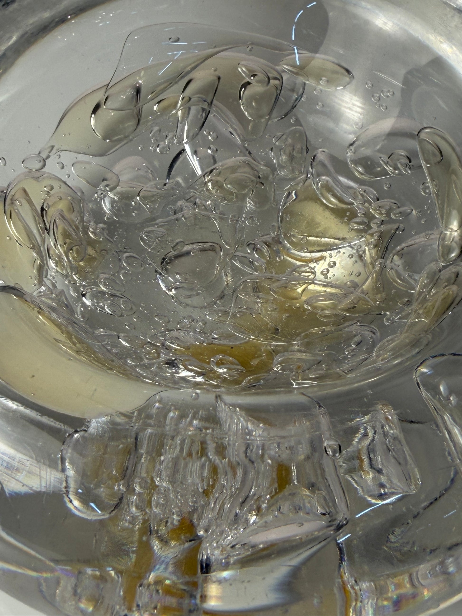 Schale Glas mit Einschlüssen aus Dänemark