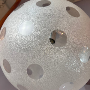 Hängelampe Glaskugel Chrom von Richard Essig