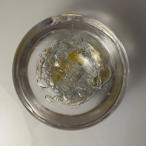 Schale Glas mit Einschlüssen aus Dänemark