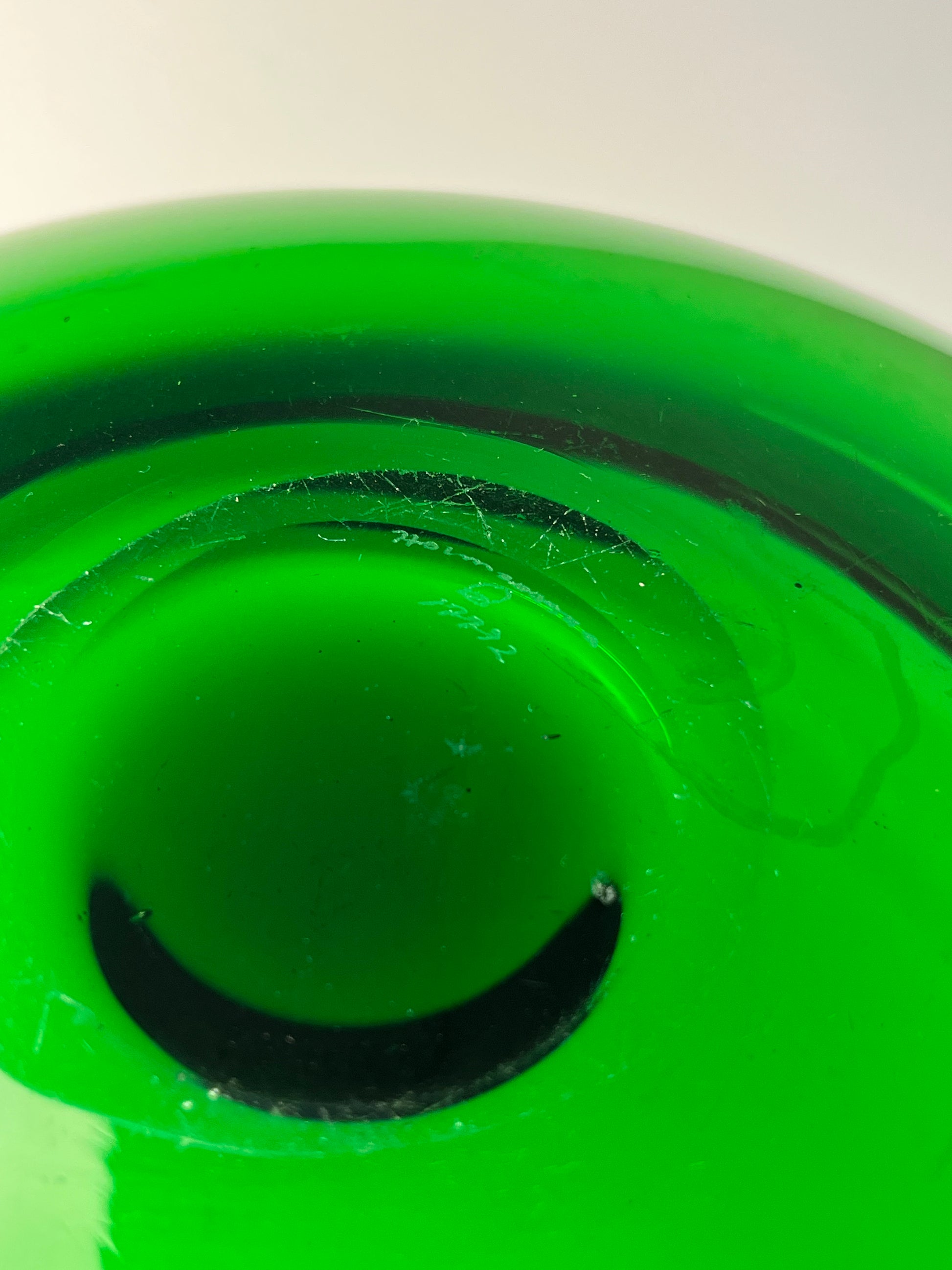 Schale 17792 grün Glas von Per Lütken für Holmegaard