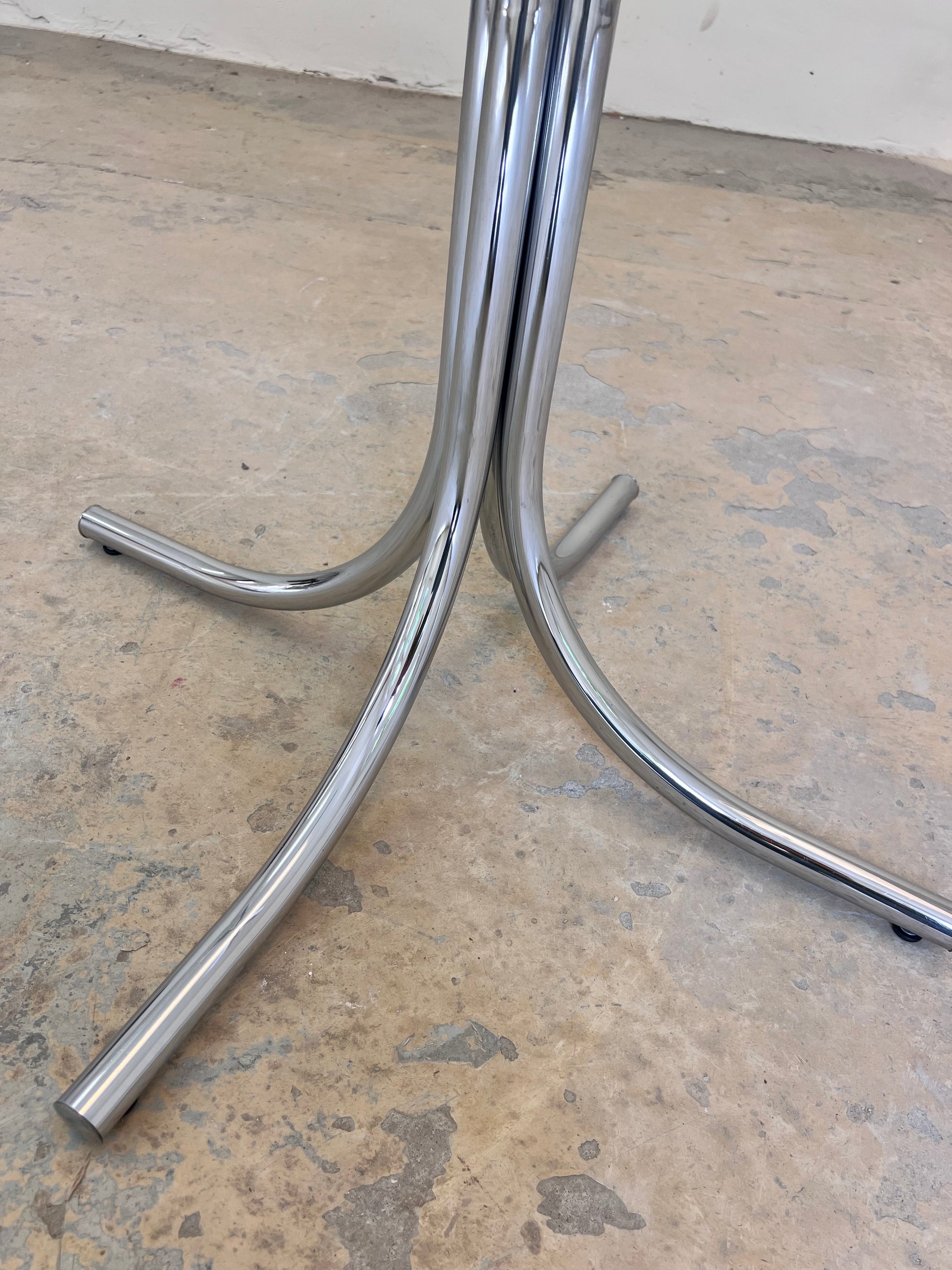 Runder Esstisch Glas & Chrom