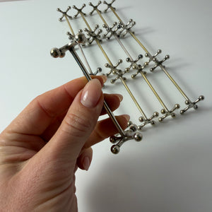Set: 13x Besteckablage versilbert