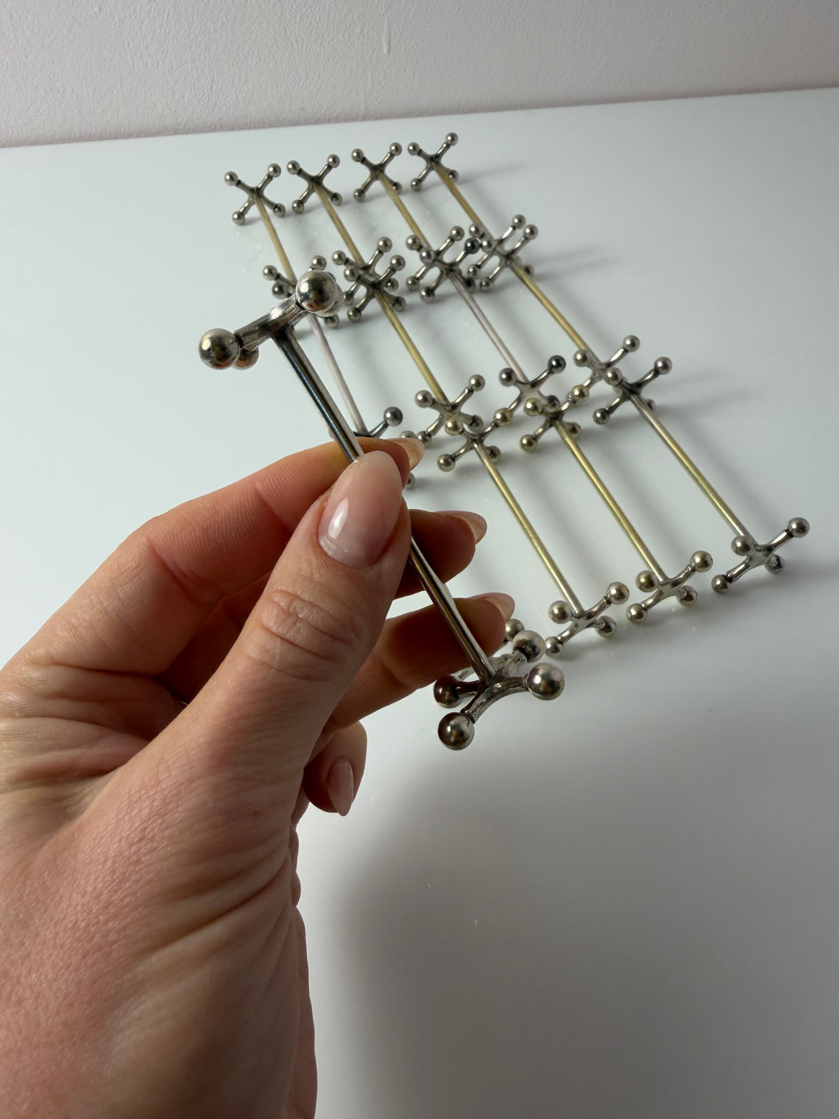 Set: 13x Besteckablage versilbert