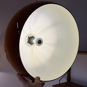 Hängelampe Guzzini Kunststoff braun orange
