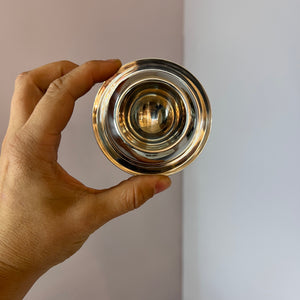 Set: 6x Eierbecher Edelstahl verchromt aus Dänemark