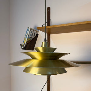 Lamellenlampe gold gelb von Bent Nordsted für Lyskær