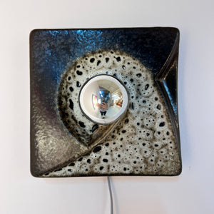 Wandlampe braun weiß Keramik von WGP PAN