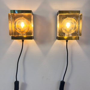 Wandlampe Maritim Typ 15806 Glas Messing von Vitrika
