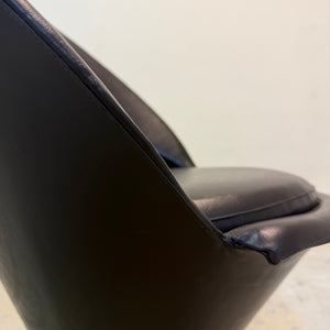 Cone Chair braunes Kunstleder von Verner Panton