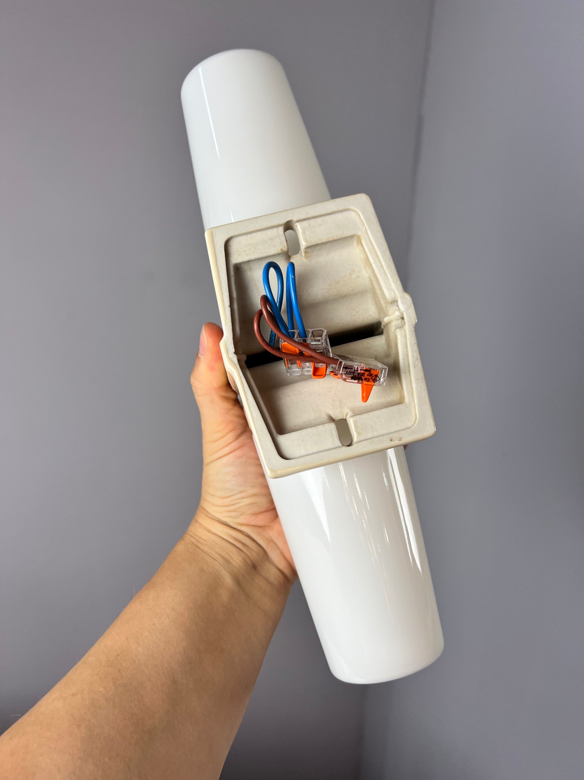 Wandlampe cremebeige von Sigvard Bernadotte für Ifö