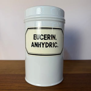 Apothekerdose Eucerin. Anhydric weiß Porzellan - 1000 ml