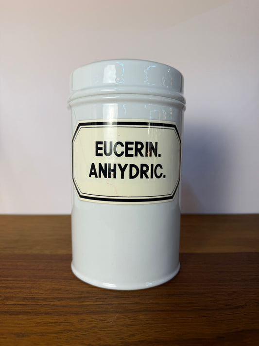 Apothekerdose Eucerin. Anhydric weiß Porzellan - 1000 ml