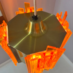 Hängelampe orange von Claus Bolby