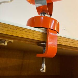 Klemmlampe / Wandlampe Combi Lux orange Chrom von Stanislav Indra für Lidokov Boskovice