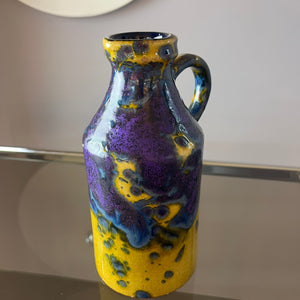 Vase gelb lila von Marei Keramik
