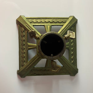 Tannenbaumständer grün Gusseisen