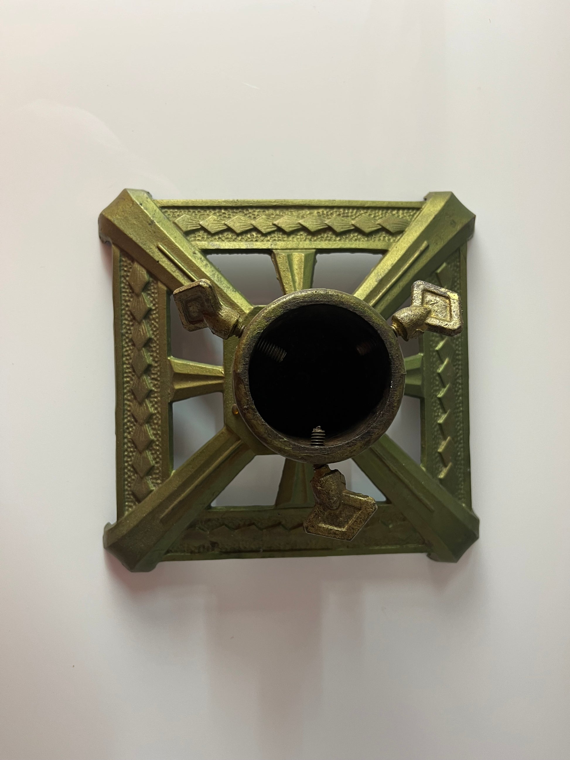 Tannenbaumständer grün Gusseisen