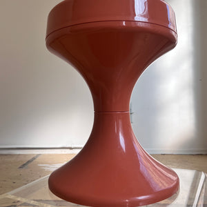 Tulpenfuß Hocker rosé