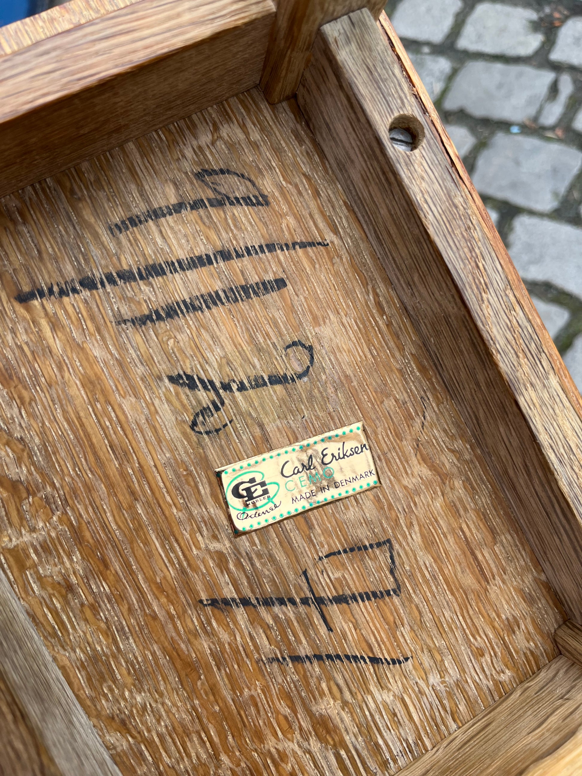 Satztische Eiche von Carl Eriksen für Cemo Möbel Odense