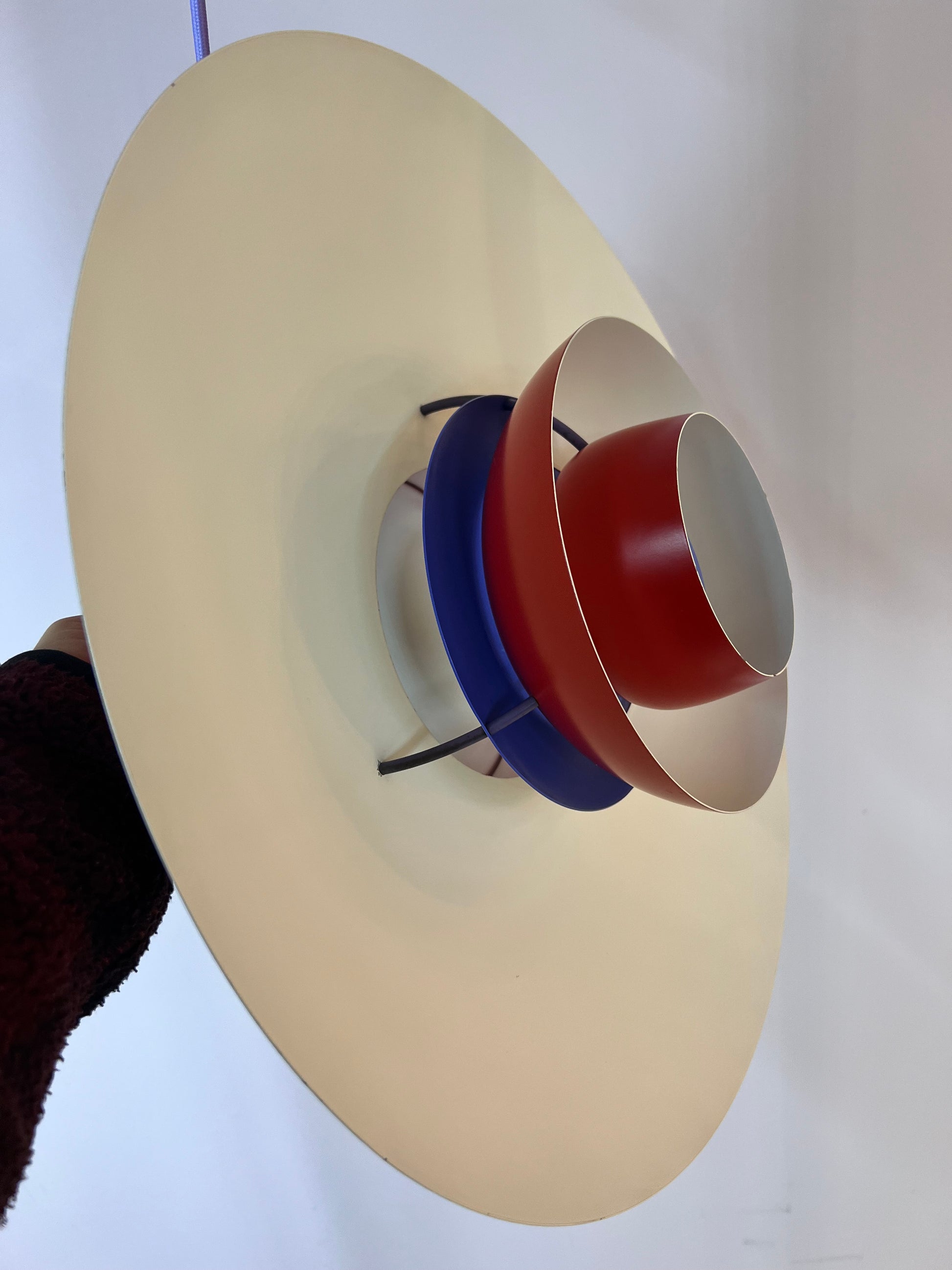 Lamellenlampe PH5 rot von Poul Henningsen für Louis Poulsen