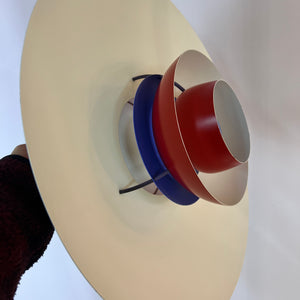 Lamellenlampe PH5 rot von Poul Henningsen für Louis Poulsen