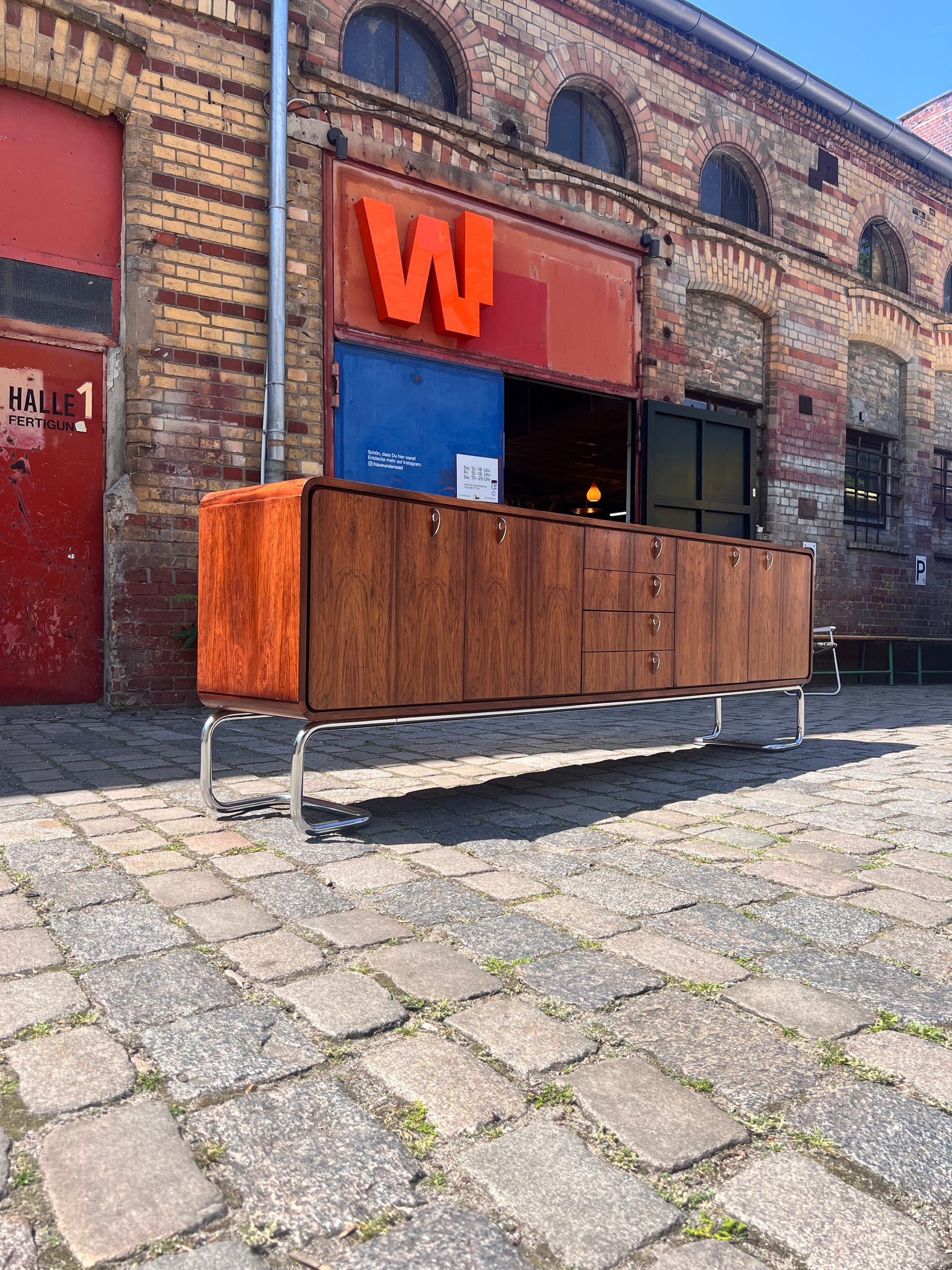 Sideboard Palisander Chrom 70er