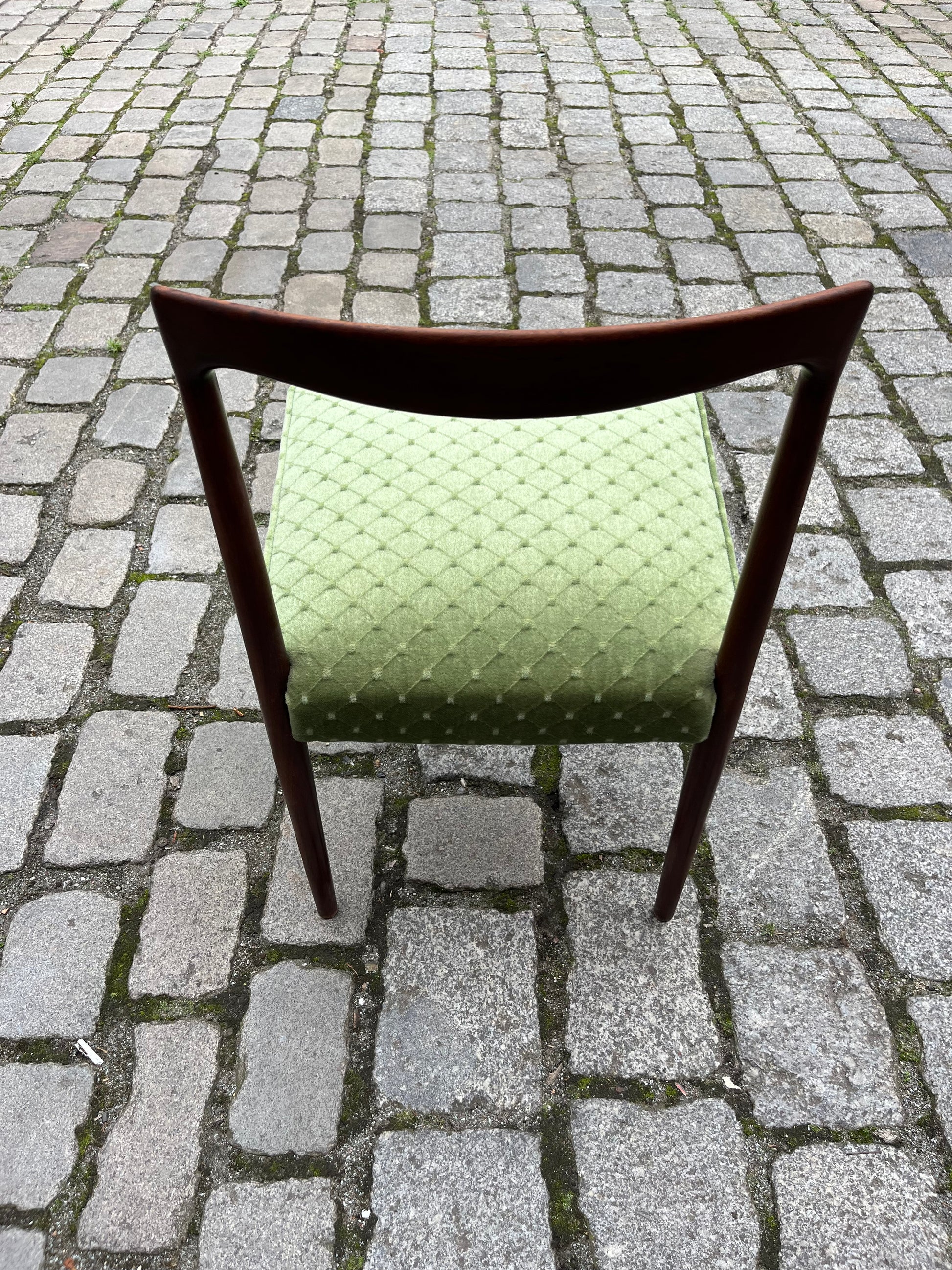 Set: 2x Stuhl grün Palisander