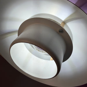 Lamellenlampe weiß lila von Formlight