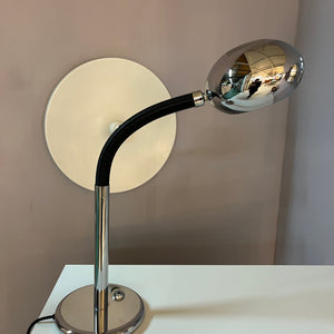 Tischlampe Gooseneck Chrom schwarz von Herda