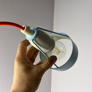 Hängelampe Typ 16800 blau von Louis Poulsen  neu lackiert