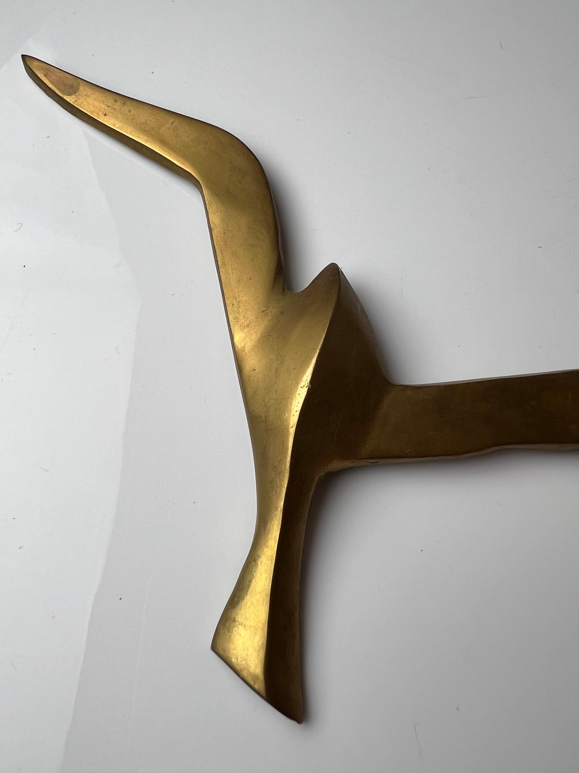 Wanddeko Schwalbe Messing