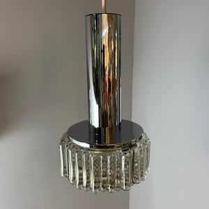 Pendelleuchte Modell P105 Rauchglas Chrom von STAFF